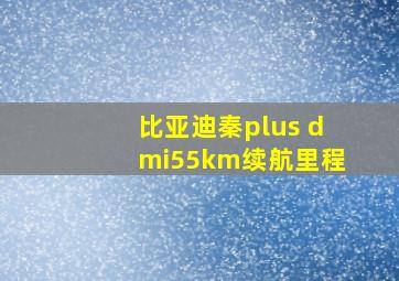 比亚迪秦plus dmi55km续航里程